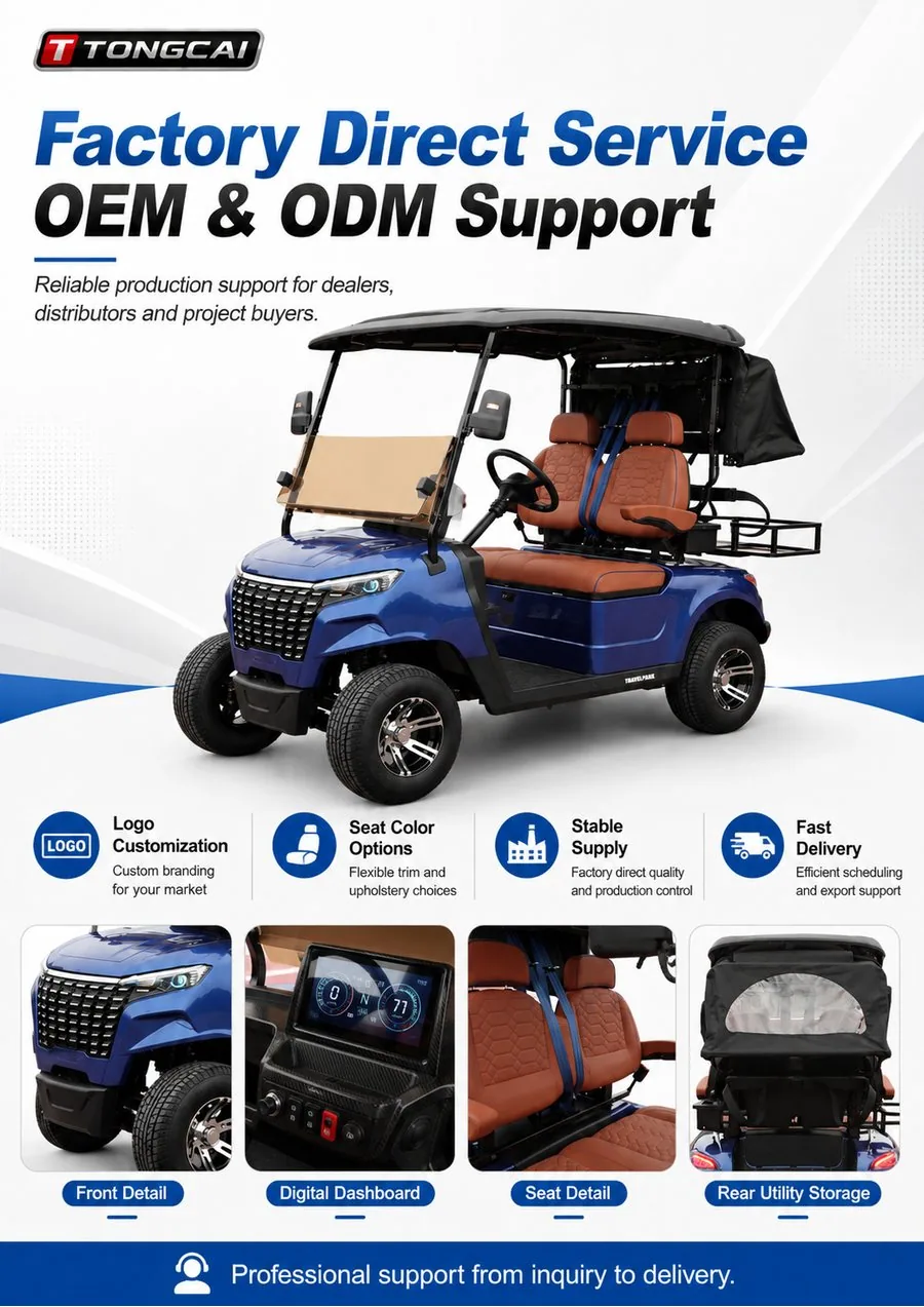 K Model electric golf cart OEM and ODM support details