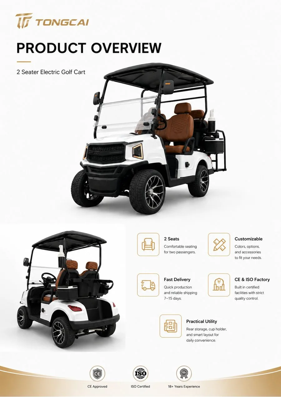 L Model golf cart product overview and configuration options