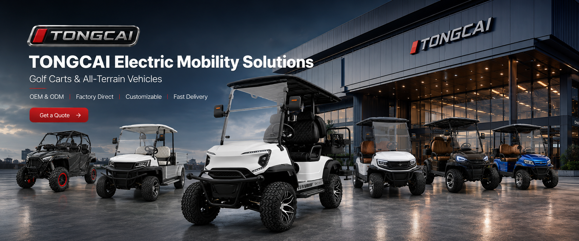 TONGCAI Electric Mobility Solutions hero banner