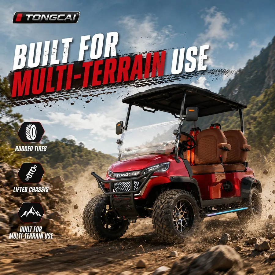 Lifted Off-Road Electric Golf Cart from TONGCAI factory