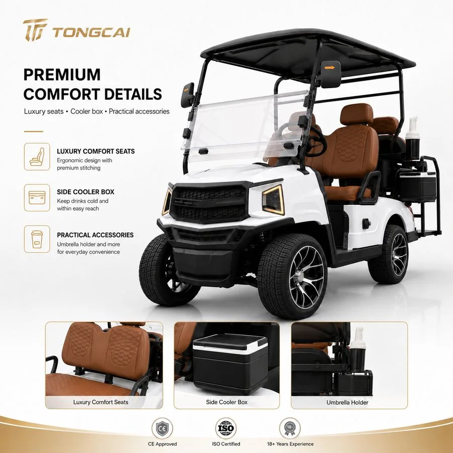 6 Seater Electric Golf Cart from TONGCAI factory